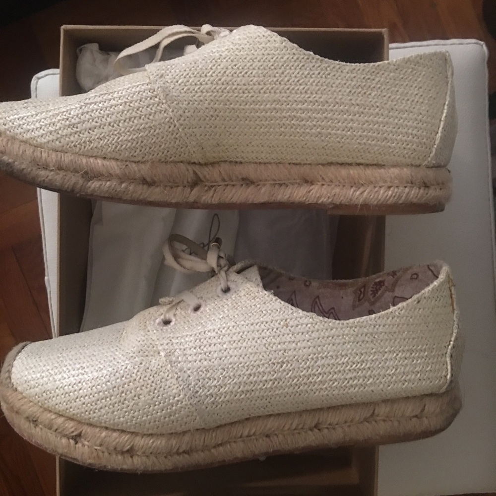 JOIE WALLIE espadrille sneaker in ivory